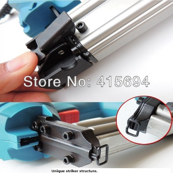 Efficiency fastest electric nail gun.Impact force adjustable,both U-nail T-dual.household power tool.