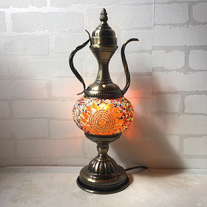 Handcrafted Turkish vintage art deco mosaic table Lamp vintage art deco