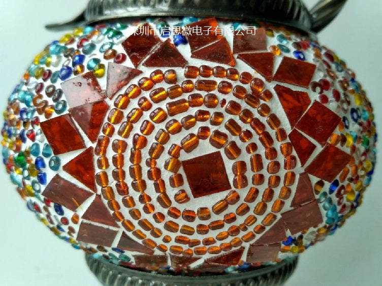 Handcrafted Turkish vintage art deco mosaic table Lamp vintage art deco