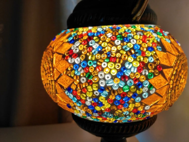 Handcrafted Turkish vintage art deco mosaic table Lamp vintage art deco