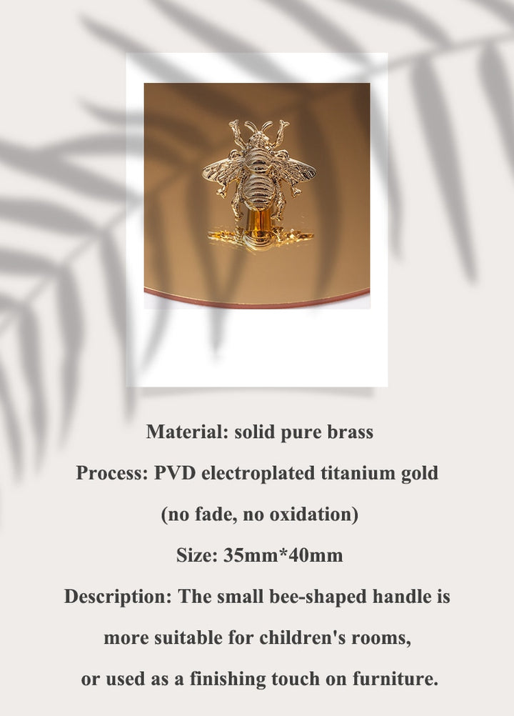 Bee shape/Solid Brass Furniture Door/Draw knob