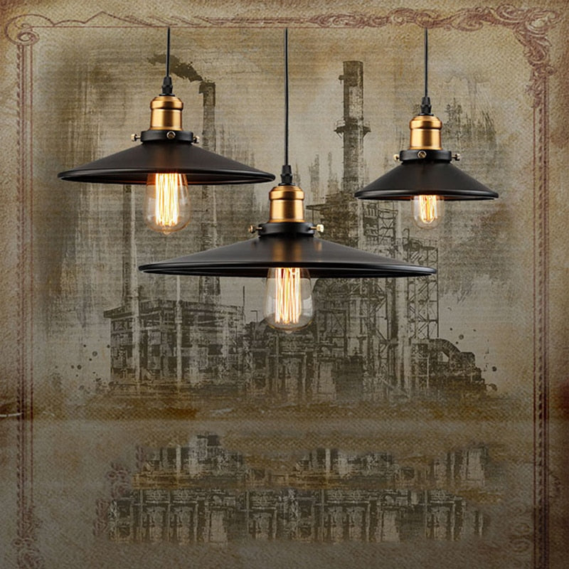 Edison Loft Style Vintage Industrial Retro Pendant Lamp Light e27 Holder Iron
