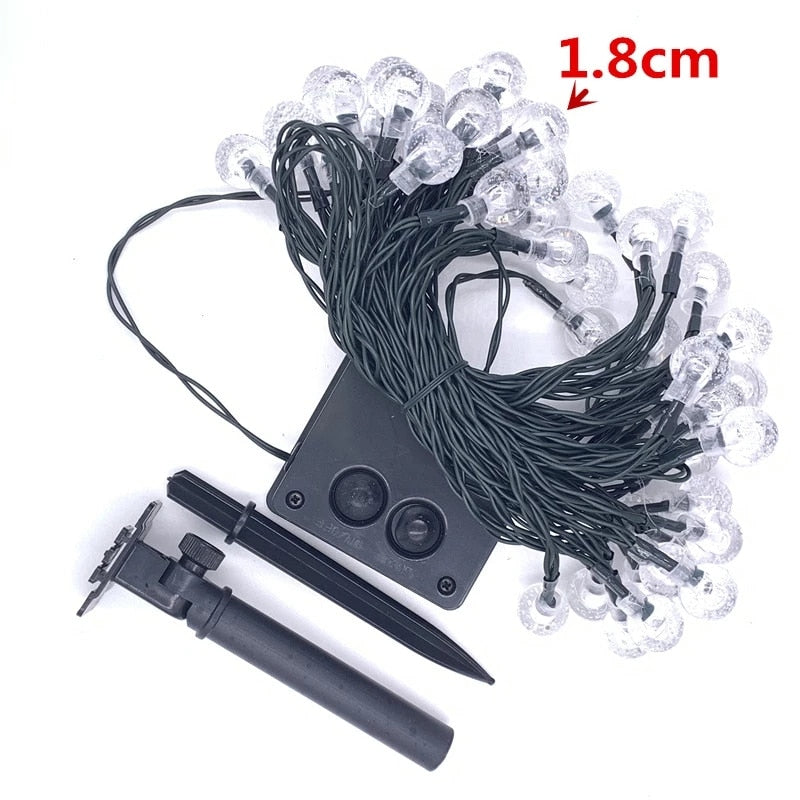 Garden Solar Lights 50 LED 24ft 8 Modes Waterproof Crystal Balls