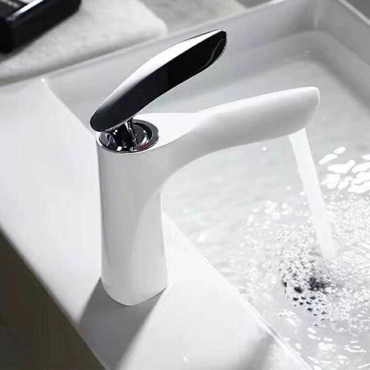 Black/ White  Deck Mounted Basin Mixer  for Vanity