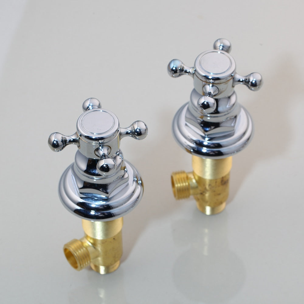 KEMAIDI Bathtub Faucet 3pcs Basin Mixer Taps