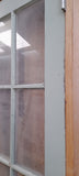 Narrow 8 Lite Colonial Wooden French Doors Frame 2060H x 1260W/Door 2000H x 610W