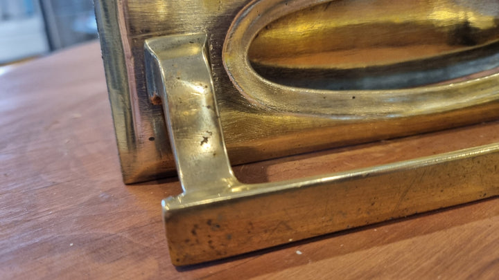 Art Noveau Door Pull and Letter Box Cover with Door Bell Area.