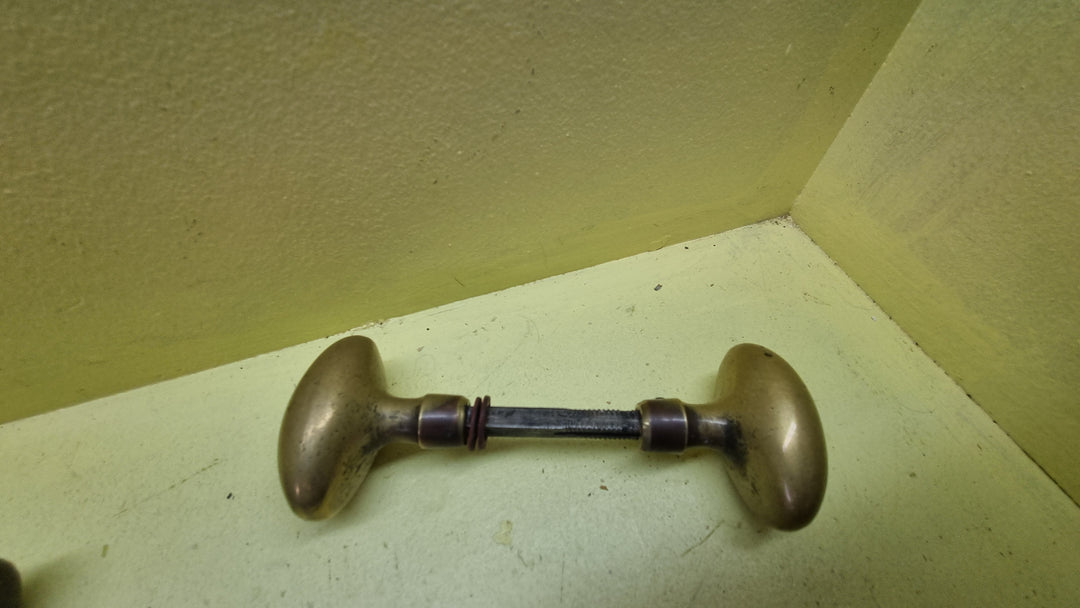 Vintage Brass/Antique Brass Oval Door Handles 60L x 40W x 55H