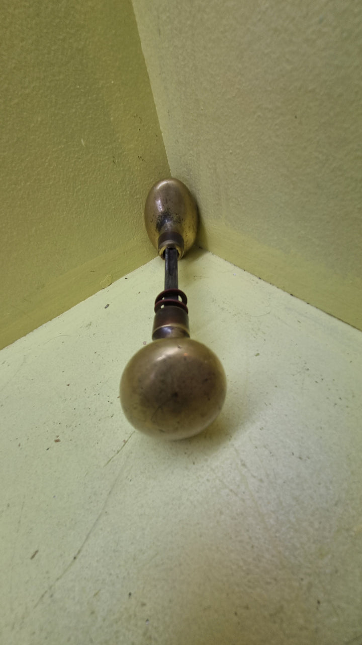 Vintage Brass/Antique Brass Oval Door Handles 60L x 40W x 55H