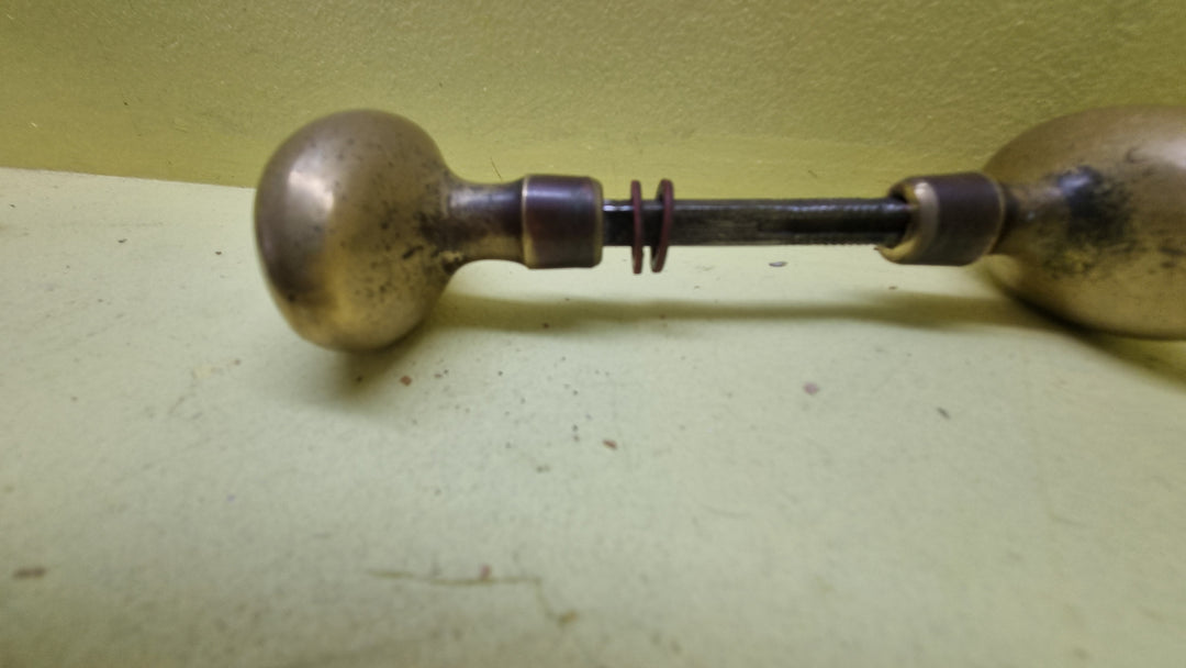 Vintage Brass/Antique Brass Oval Door Handles 60L x 40W x 55H