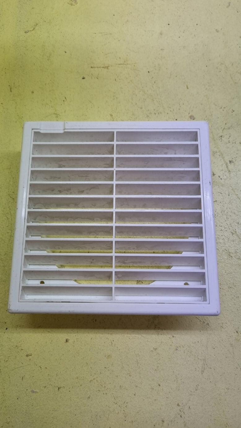 White Small Square Bathroom Vent Cover  140L x 140H x 50D