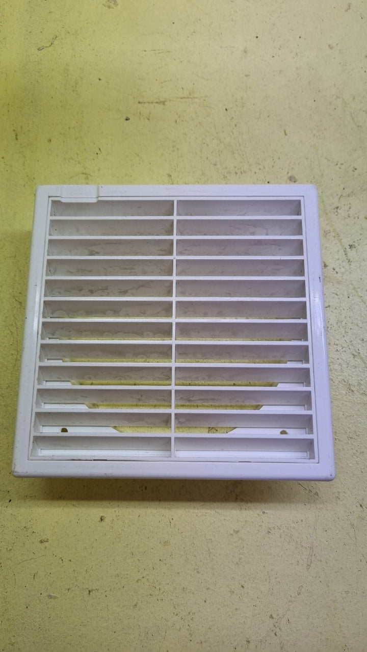 White Small Square Bathroom Vent Cover  140L x 140H x 50D