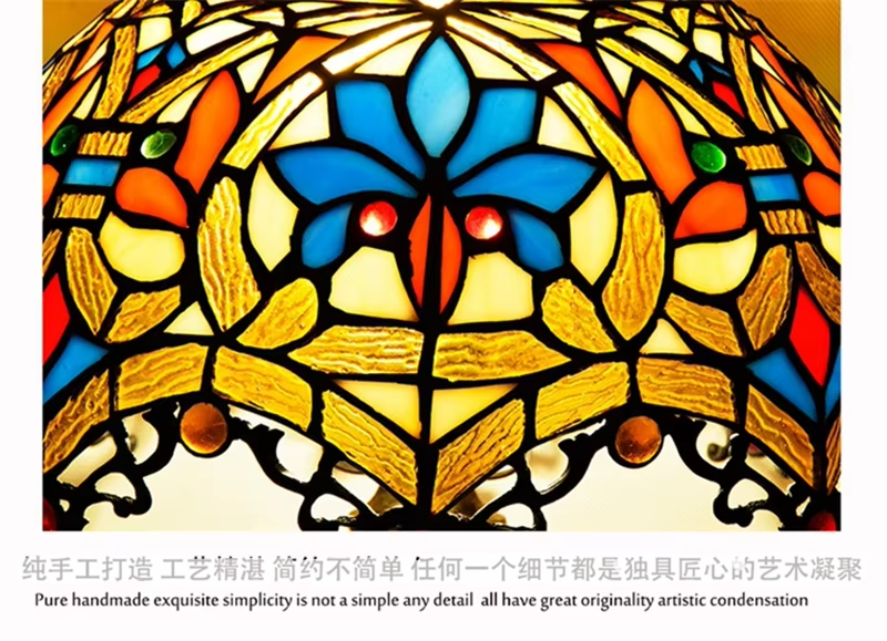 Turkish Table Lamp Tiffany Stained Glass with Dragonflys Vintage Desk Lamp Mediterranean Deco Lighting