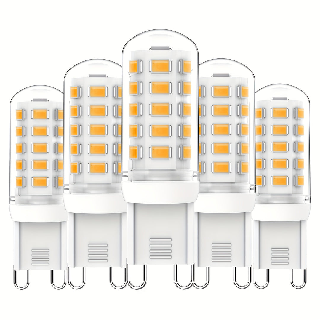 5/10 Pack Dimmable G9 LED Bulb 3W, Equivalent To 30W 40W Halogen Light, 2700K 3000K Warm White 6000K Cool White AC 220V - 240V G9 Bi Pin Base Bulb, 400 Lumens No Flashing, 360° Beam Angle, For Living Room, Bedroom, Bathroom,