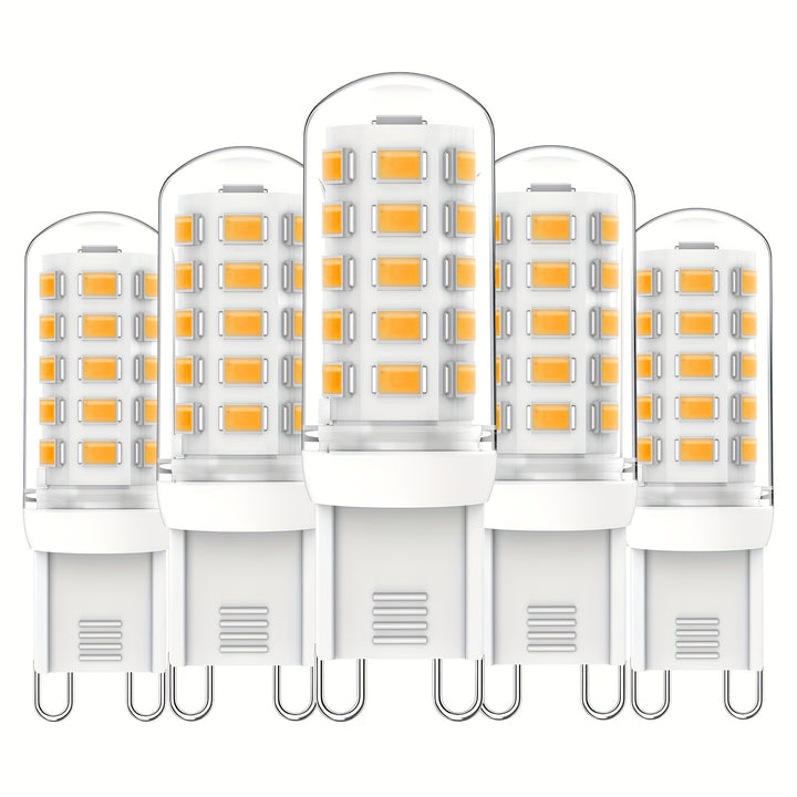 5/10 Pack Dimmable G9 LED Bulb 3W, Equivalent To 30W 40W Halogen Light, 2700K 3000K Warm White 6000K Cool White AC 220V - 240V G9 Bi Pin Base Bulb, 400 Lumens No Flashing, 360° Beam Angle, For Living Room, Bedroom, Bathroom,