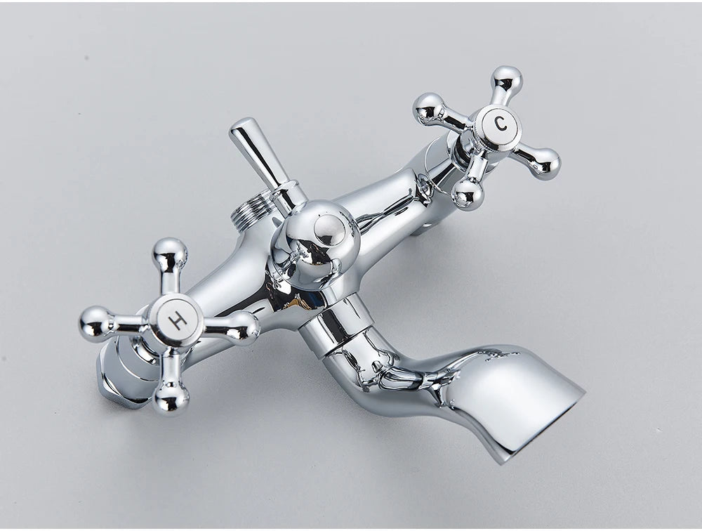 POIQIHY Golden Black Bathtub Shower Faucets Bathroom Wall Bath Shower Set Brass Mixer Tap Swivel Tub Spout Bath Shower Mixers