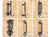 European retro garden Cast iron patio art door handles home decoration Wall decoration door handle room accessories