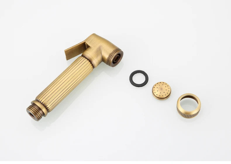 Brass&Porcelain Bathroom Hand Shower Head Rainfall Shower Faucet  Bracket Shower Hose