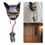Cat Head and Mouse Door Knocker or Wall Resin Sculpture Ornament Resin Pest Repellent Mouse Statue for Door Pile Protect Plants