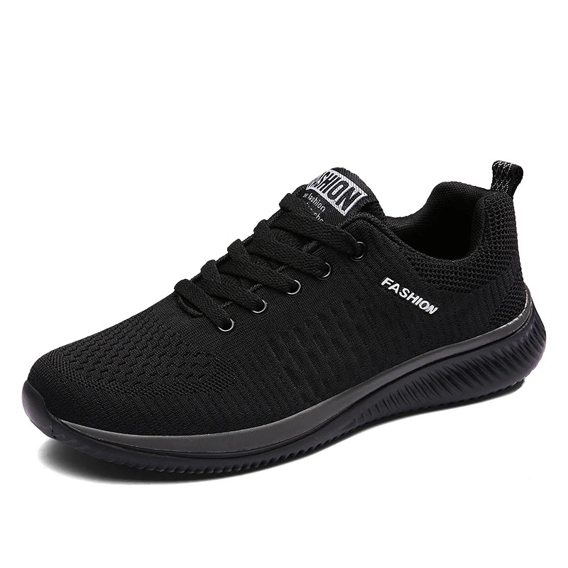 Light Sports Shoes Men Women Black Knit Sneakers Big Size 48 Breathable Casual Walking Shoes Zapatillas