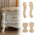 European Style Rubber Wood Carved Furniture Foot Legs Cabinet Seat Feets Vintage Home Decor Decoration Accessories