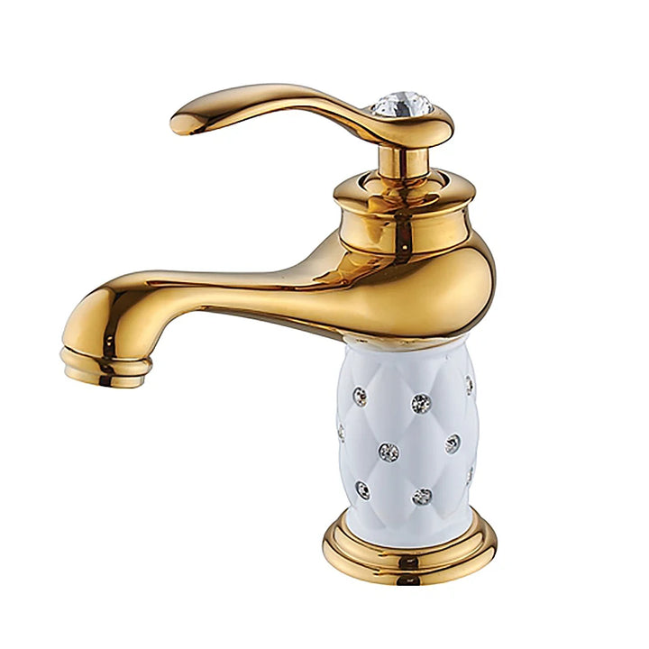 Bathroom Antique Bronze Finish Brass Basin Sink Solid Brass Faucets Single Handle Water Mixer Taps Bath Crane  ELFCT001