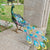 Solar Lights Peacock Statues Garden Decoration Outdoor Lamp Hollow Figurine Path Lawn Metal Sculpture