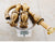 ELLEN Antique Bronze Bath Sink Faucet Double Handle Basin Sink Faucet Hot and Cold Water Mixer 3 Hole Bathroom Faucet ELF8001-3
