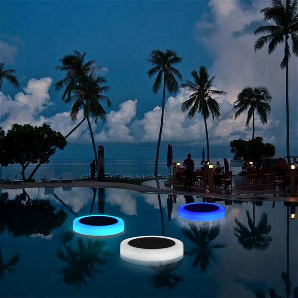 RGB Submersible Lamp Boat Solar Garden Outdoor LED Pool Lights Floating Light Bulb With RGB Remote Control Or APP Control