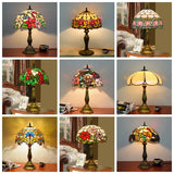 Turkish Table Lamp Tiffany Stained Glass with Dragonflys Vintage Desk Lamp Mediterranean Deco Lighting