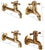 Antique Brass Basin Faucet Kitchen Faucet Garden taps Wall Mounted Lavatory Bathroom Mop Water Tap Washing Machine Faucet