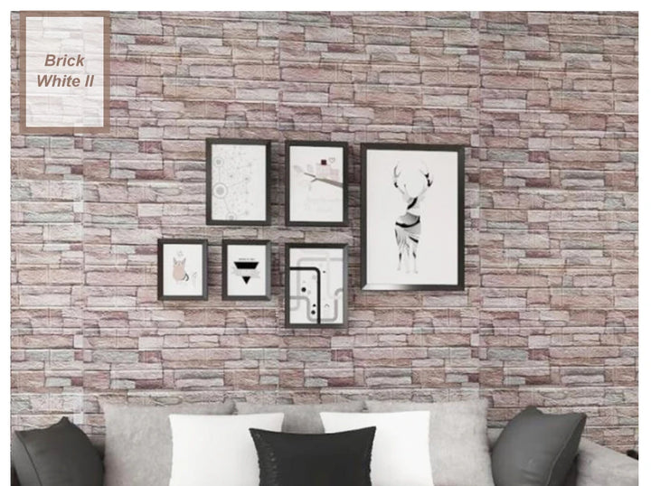 Self-Adhesive 3D Wall Stickers Luxury Decor for Living Room Bedroom Waterproof Foam Wallpapers DIY Brick Pattern