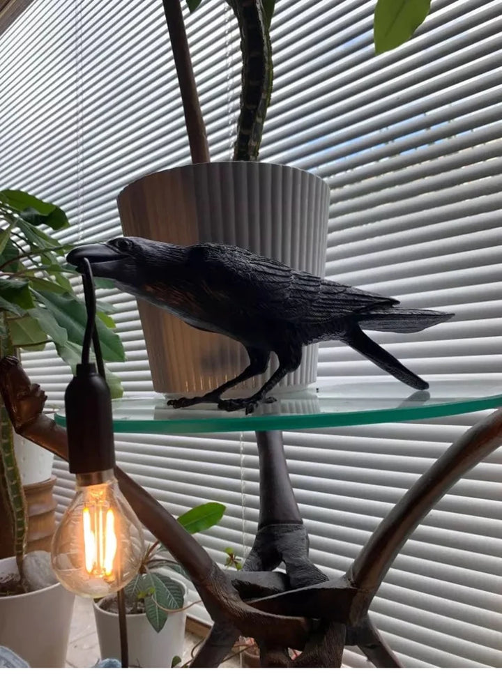 Modern Table Light,E12 Wall Lamp Resin Bird Light for Home Decoration Living Room Foyer Study Bedroom Nightstand Lights