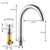 BECOLA Black Basin Faucets Brass Polished Chrome Deck Mounted Bathroom Sink Faucets 3 Hole Double Handle Hot And Cold Water Tap