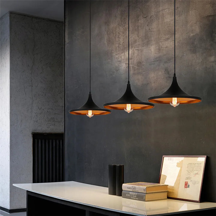 Loft Industrial Retro Iron Pendant Lights Lampshade for Restaurant Clothing Store Light Cafe Cover Kitchen Home Hanging Lamp