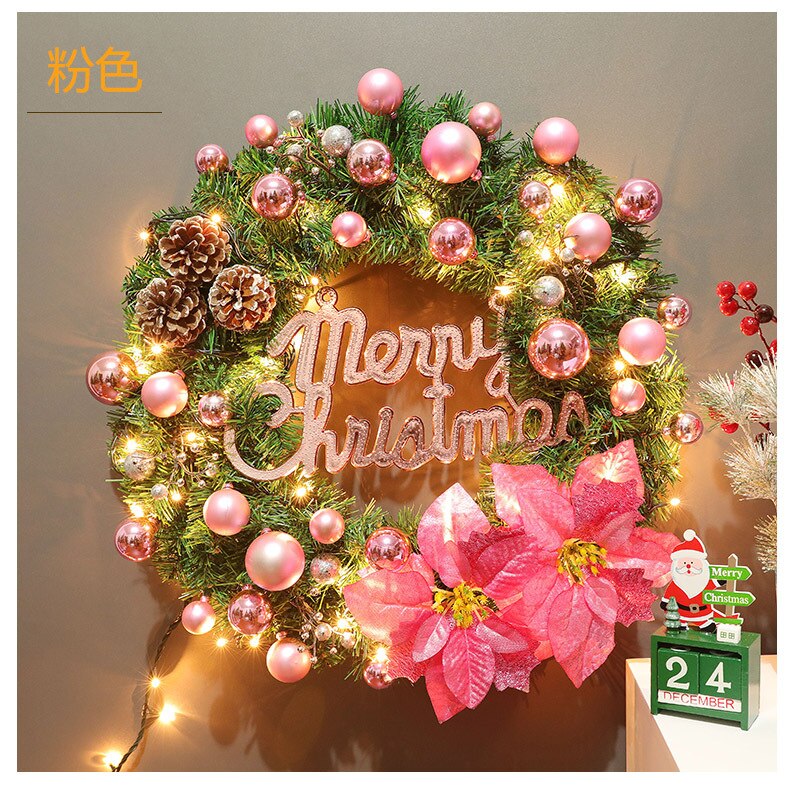 2.7M Luxury Christmas Decorations Garland Decoration Rattan with Lights