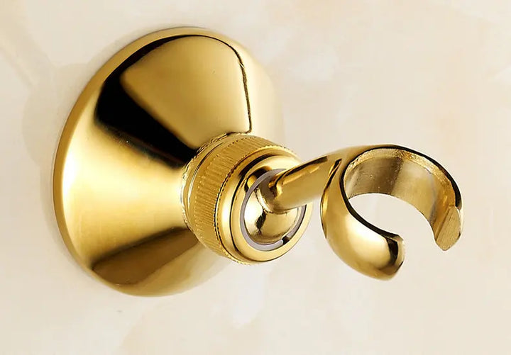 Brass&Porcelain Bathroom Hand Shower Head Rainfall Shower Faucet  Bracket Shower Hose