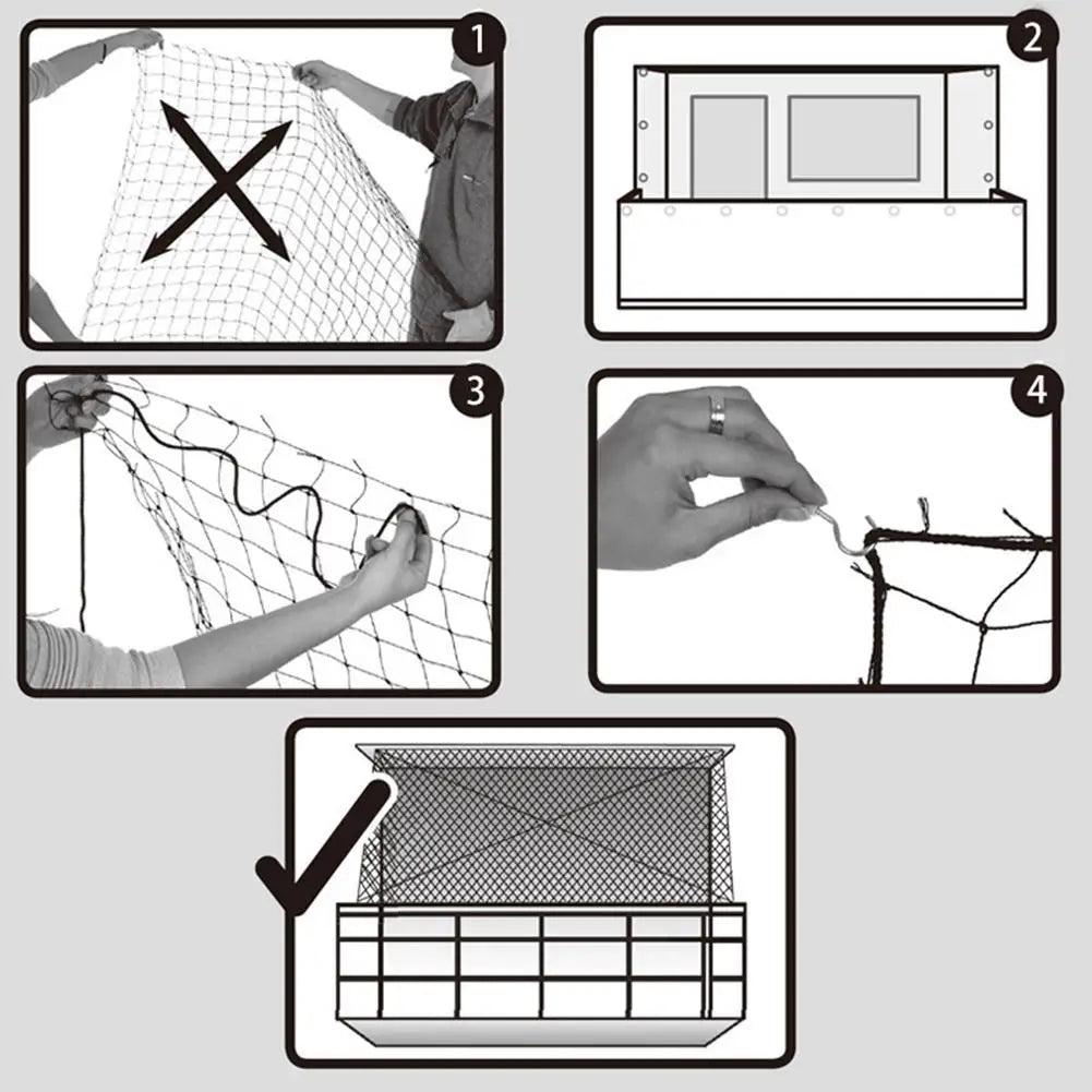 Anti Bird Catcher Netting Pond Net Pet Cat Dog Protective Fencing Mesh Fruit Vegetables Flower Garden Mesh Protect Pest Control