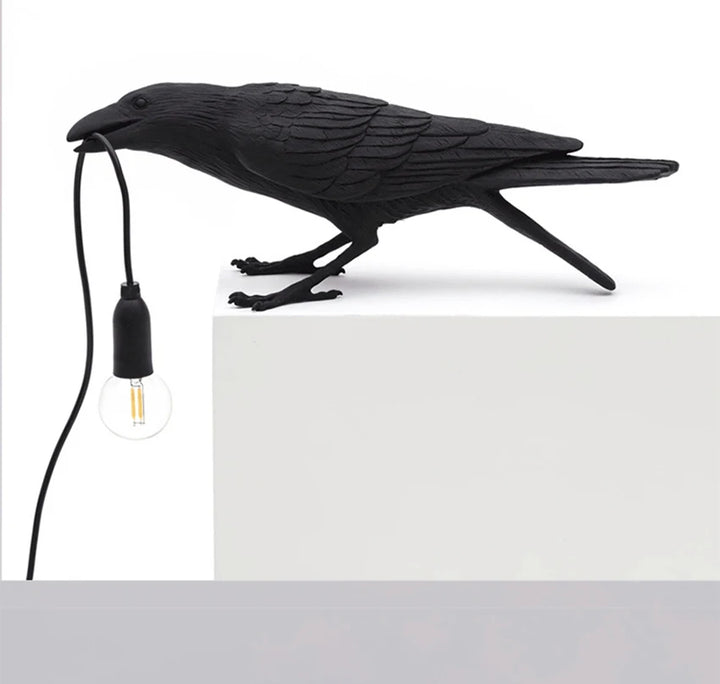 Modern Table Light,E12 Wall Lamp Resin Bird Light for Home Decoration Living Room Foyer Study Bedroom Nightstand Lights