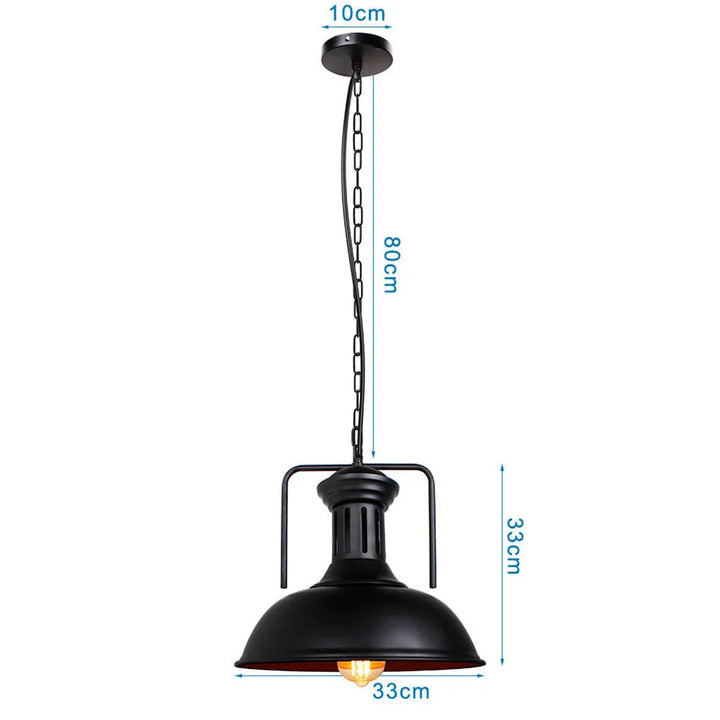 Loft Industrial Retro Iron Pendant Lights Lampshade for Restaurant Clothing Store Light Cafe Cover Kitchen Home Hanging Lamp