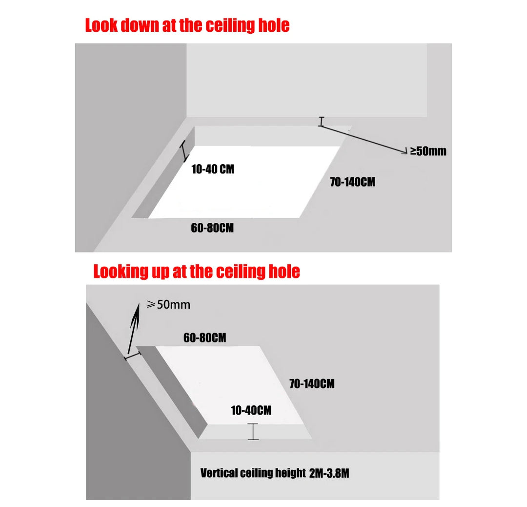Attic ladder with hatch Telescopic folding attic stairs drop ceiling ladders hinge 6.56 feet-13.12 feet custom