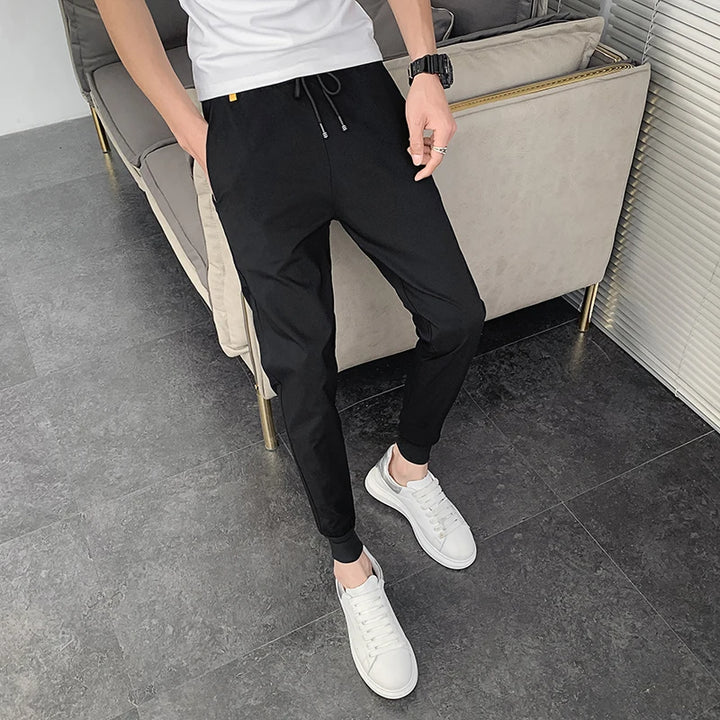 Pantalones Hombre Summer New Men Trousers Korean Luxury Clothing Streetwear Slim Fit Cargo Pants Slim Fit Casual Work Wear 36-28