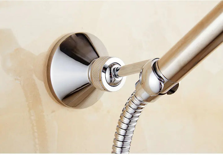 Brass&Porcelain Bathroom Hand Shower Head Rainfall Shower Faucet  Bracket Shower Hose