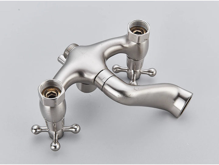 POIQIHY Golden Black Bathtub Shower Faucets Bathroom Wall Bath Shower Set Brass Mixer Tap Swivel Tub Spout Bath Shower Mixers
