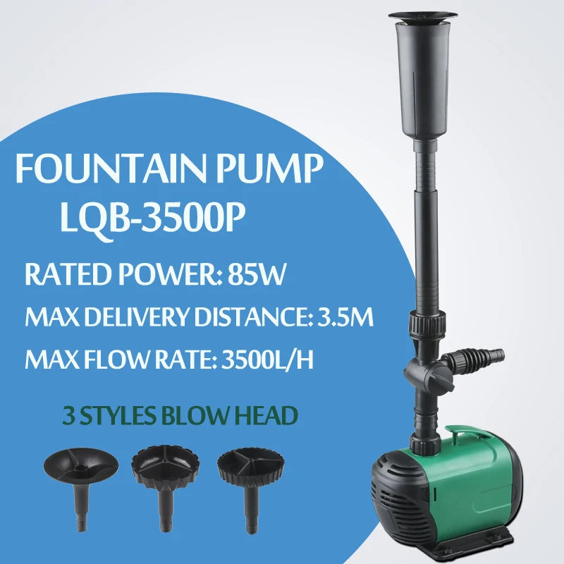 8/14/24/55/85W High Power Fountain Water Pump fountain Maker Pond Pool Garden Aquarium Fish Tank Circulate Multi Performance