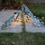 Solar Lights Peacock Statues Garden Decoration Outdoor Lamp Hollow Figurine Path Lawn Metal Sculpture