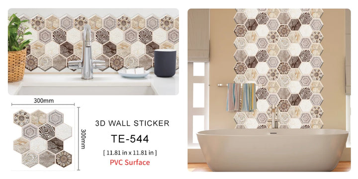 15PCS Wall Sticker Waterproof PVC imitation brick Wallpapers for TV walls living room bedroom kitchen kids rooms painted surface