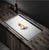 ASRAS Hidden kitchen Sink Single Flip Cover Hidden Large Size 304 Stainless Steel 4mm Thickness Handmade Brushed kitchen Sink