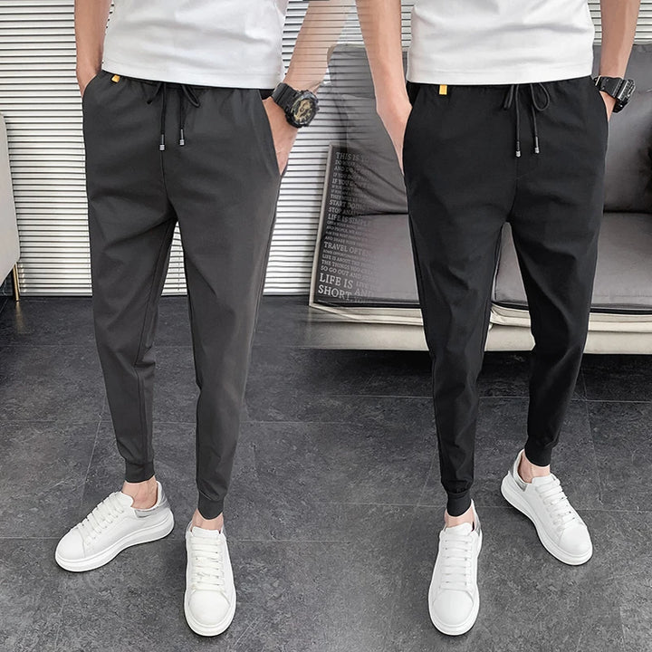 Pantalones Hombre Summer New Men Trousers Korean Luxury Clothing Streetwear Slim Fit Cargo Pants Slim Fit Casual Work Wear 36-28