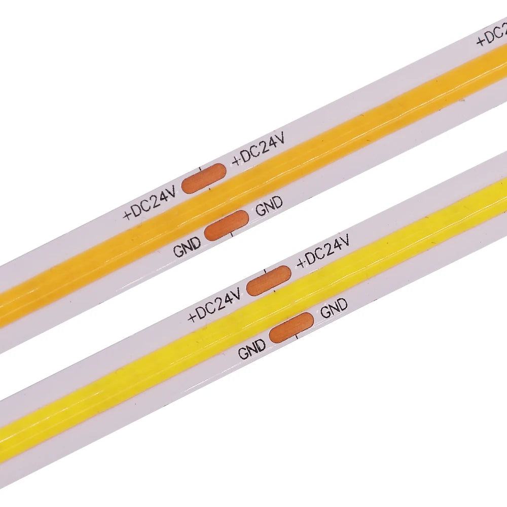 5V 12V 24V COB LED Strip 320LEDs/m High Density RA90 Flexible FOB LED Tape Light Bar Linear Ribbon 0.5-5m USB LED Light